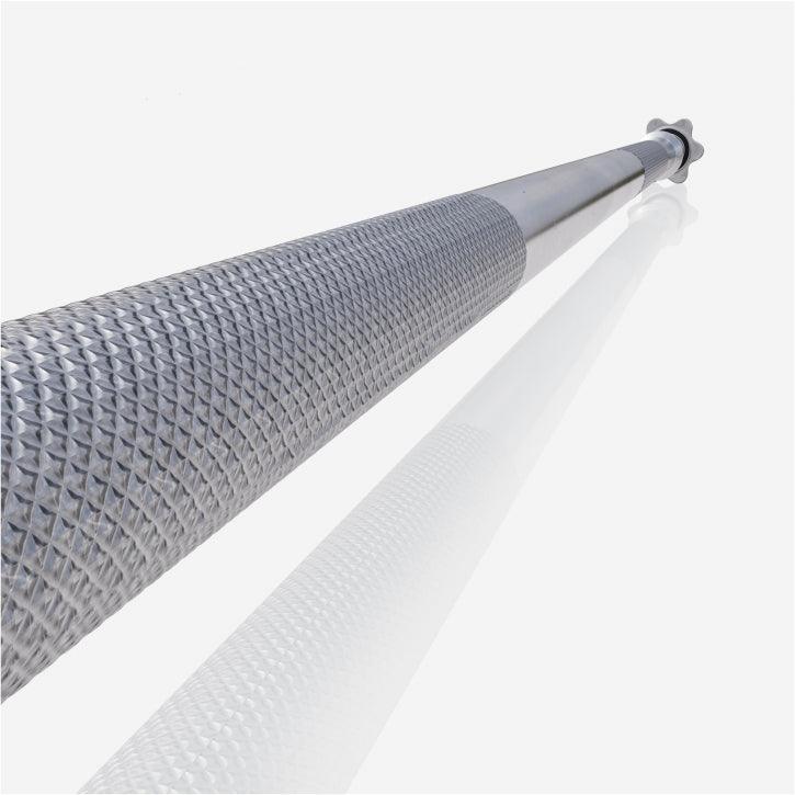 Chrome Barbell Bar 150 cm (4.9 ft) with Star Collars