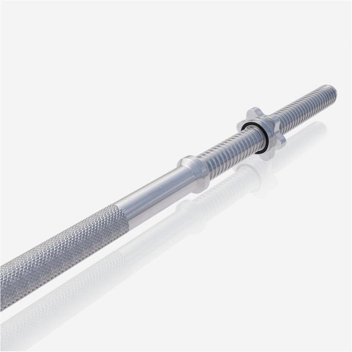 Chrome Barbell Bar 150 cm (4.9 ft) with Star Collars