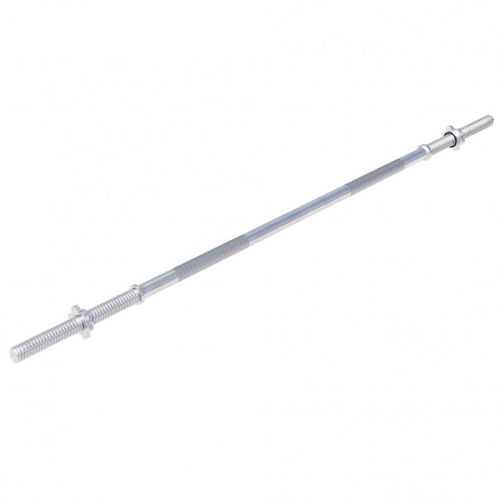 Chrome Barbell Bar 150 cm (4.9 ft) with Star Collars