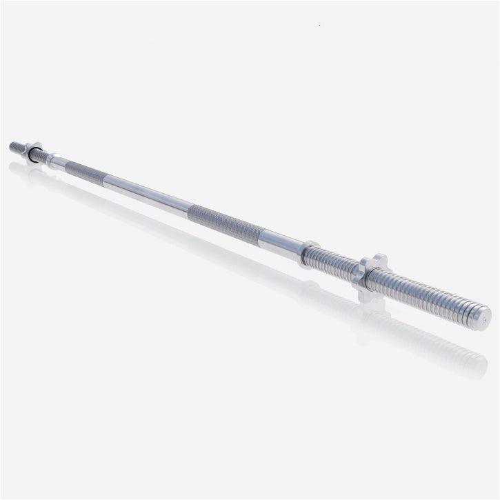 Chrome Barbell Bar 150 cm (4.9 ft) with Star Collars