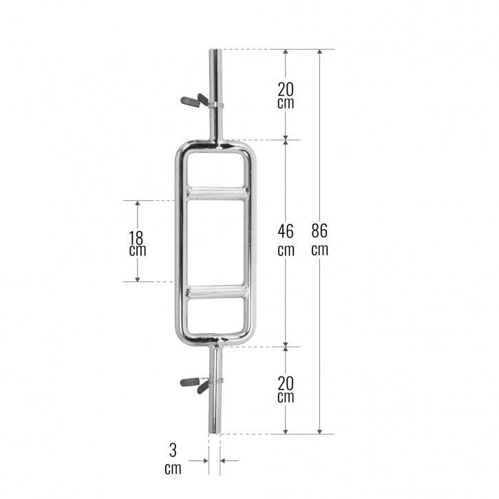 Triceps Bar 30 mm with Star/Spring Collars