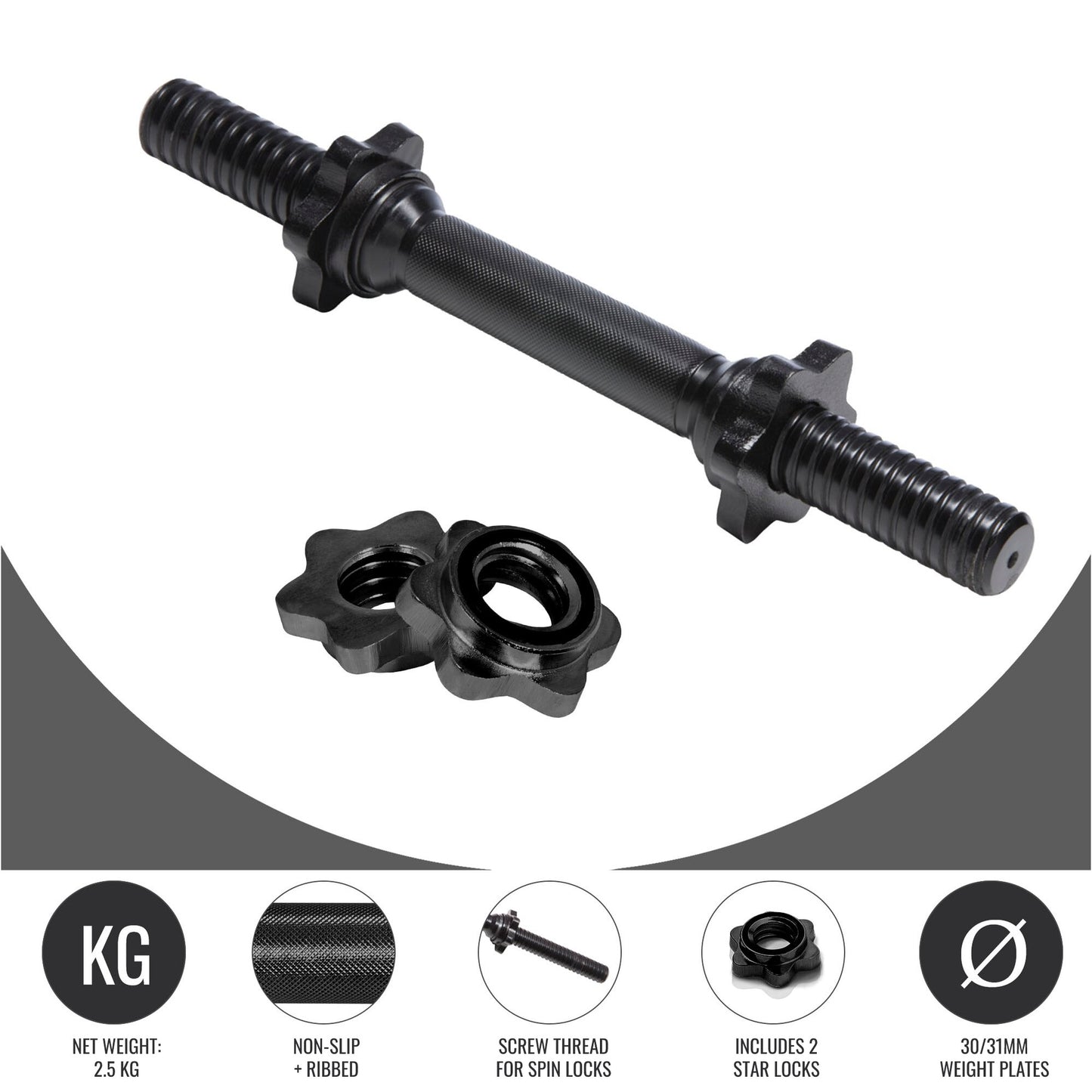 Dumbbell Bars 35/42 cm, Various Sets