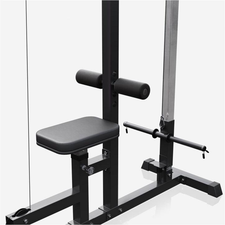 Lat Pull-Down Station in White/Black