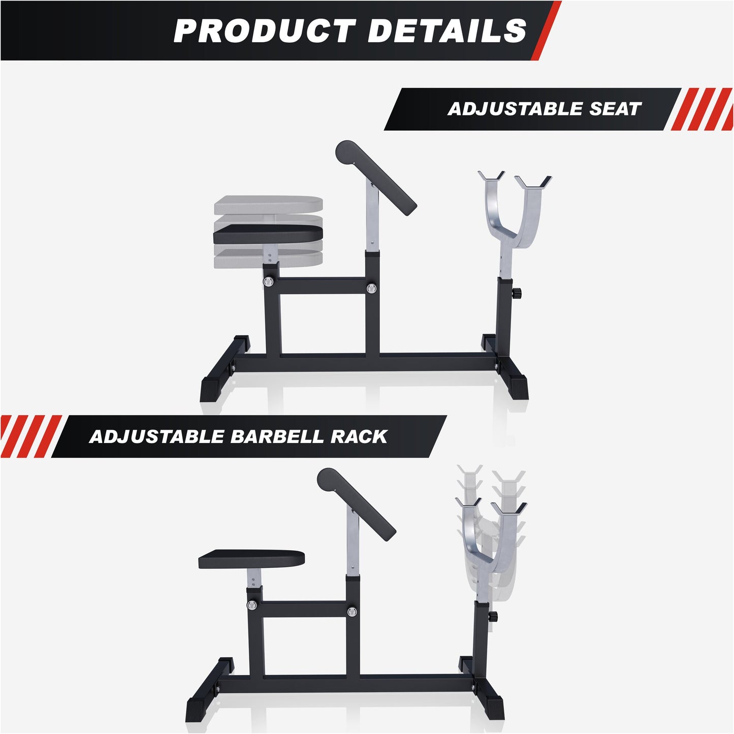 Preacher Curl Bench White/Black