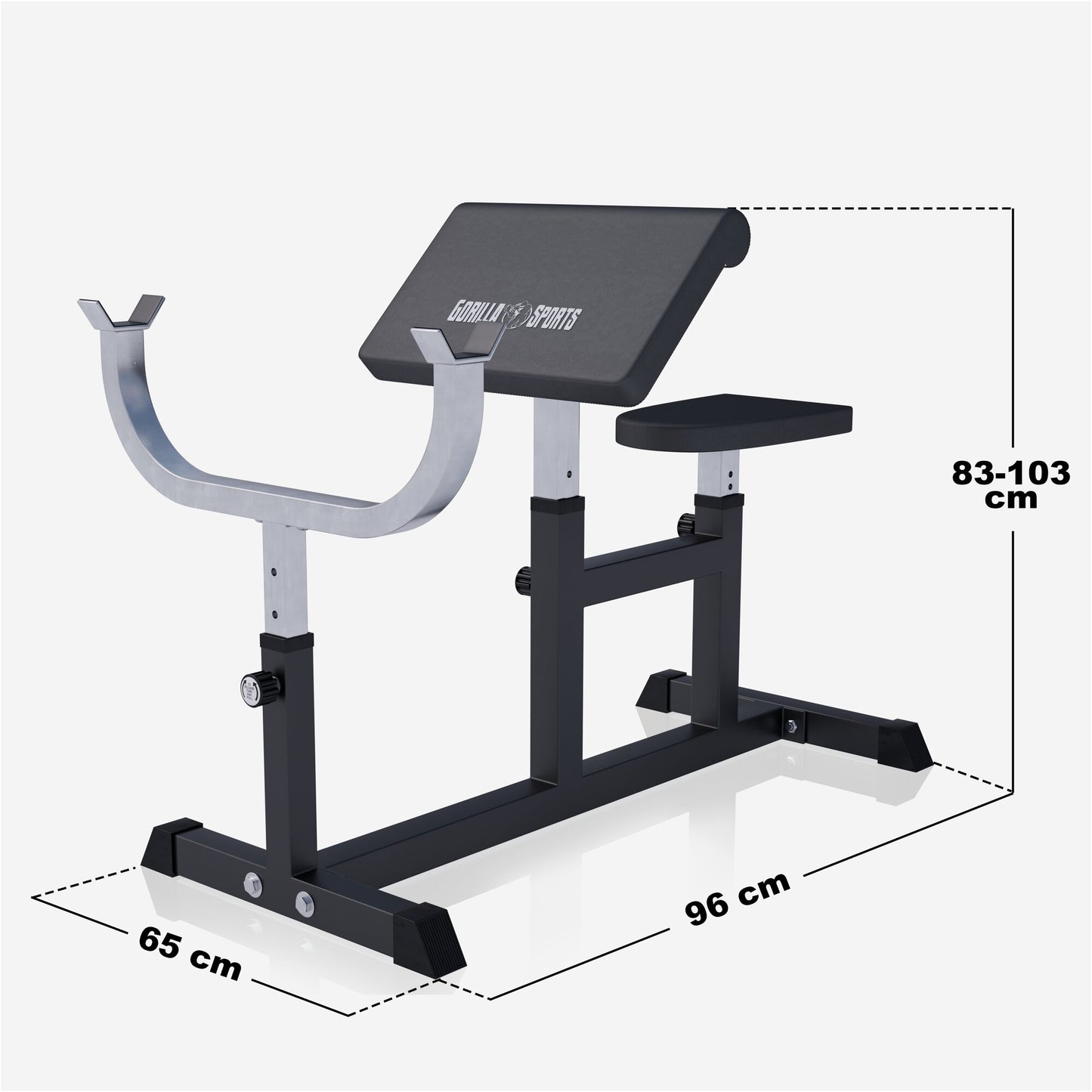 Preacher Curl Bench White/Black