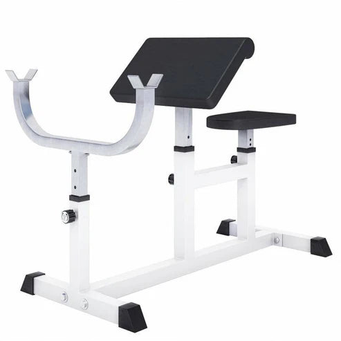 Preacher Curl Bench White/Black