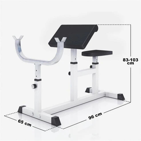 Preacher Curl Bench White/Black