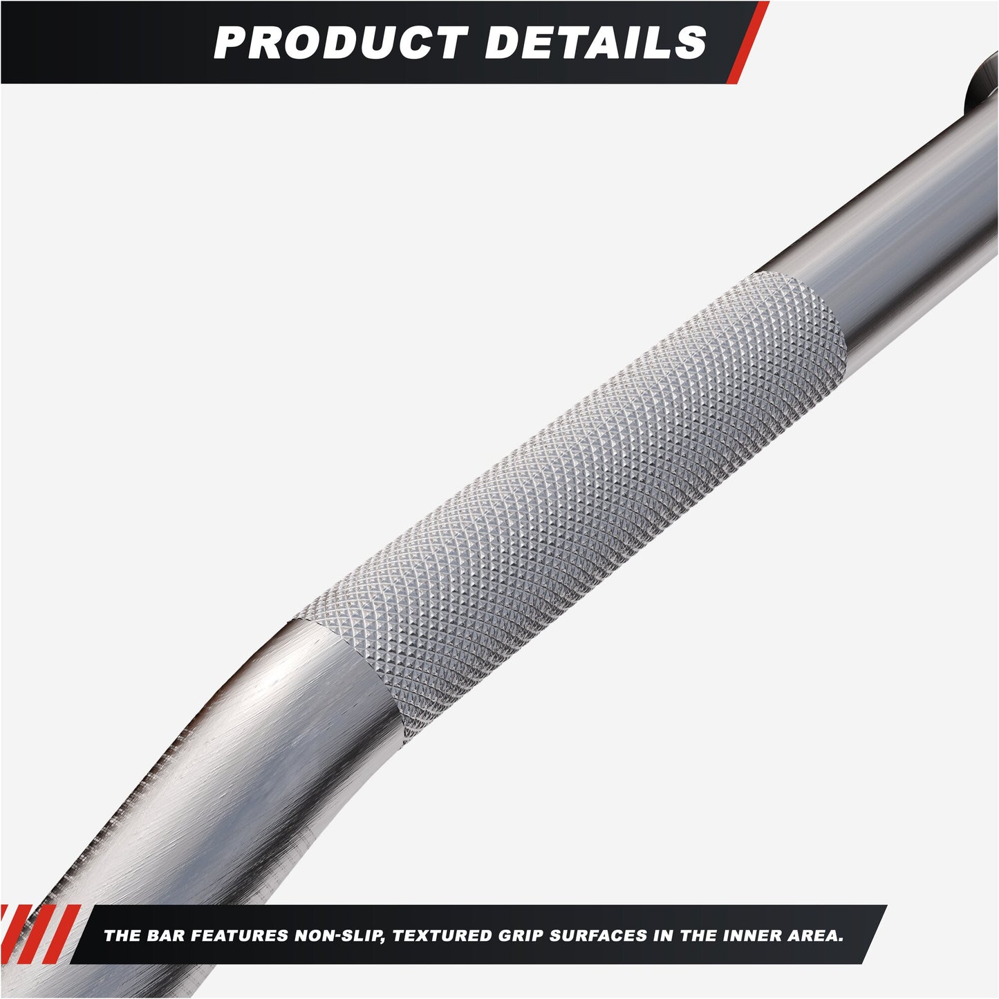 Lat Pull Down Bar Curved with Grip Handle
