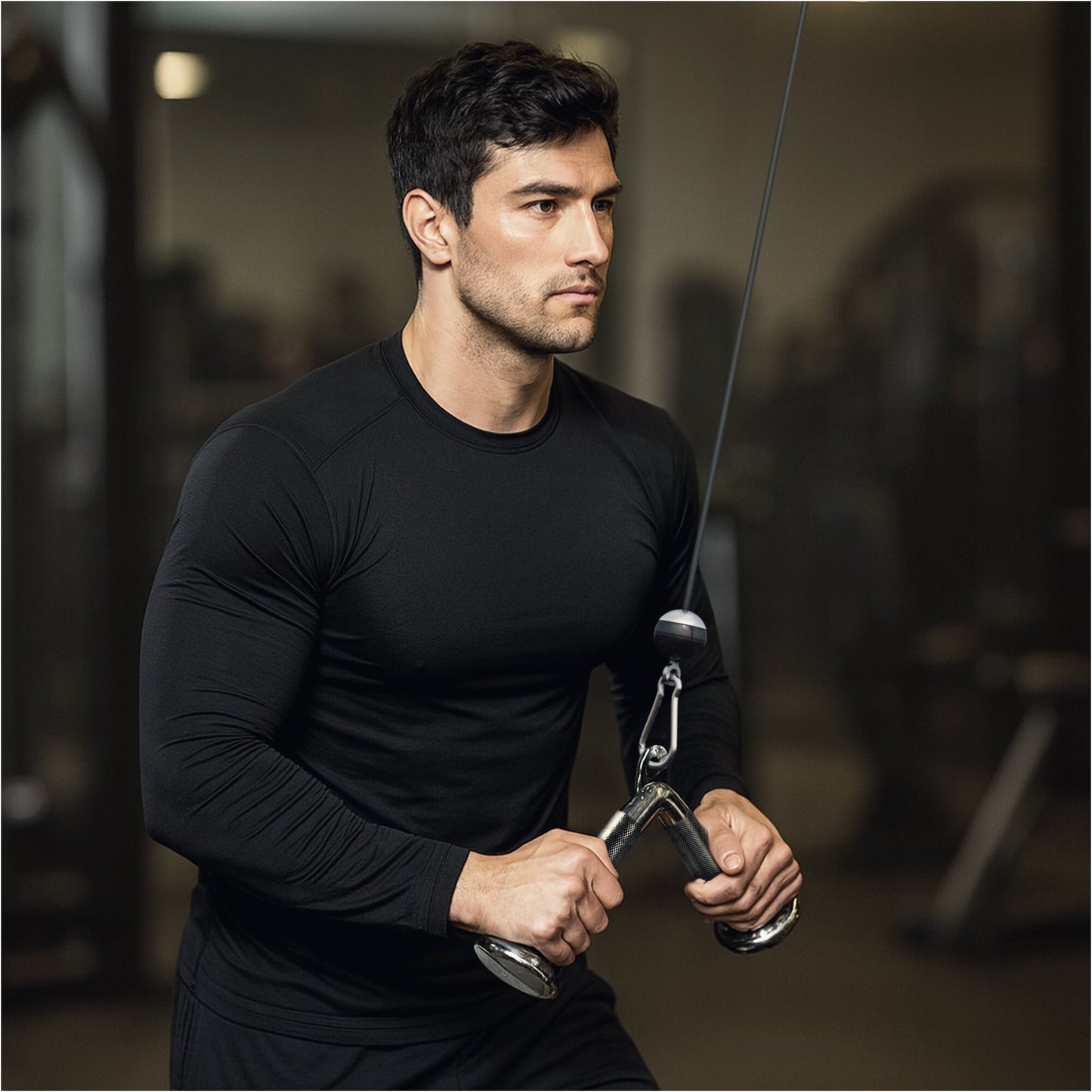 Triceps V Bar Pushdown Chrome