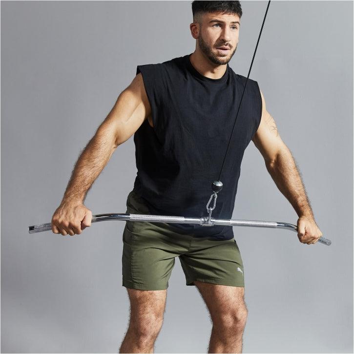 Rotating Lat Pulldown Bar in Chrome