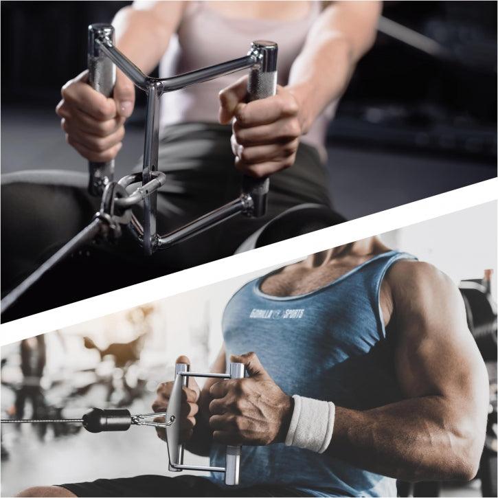 Close Grip Rowing Handle in Chrome