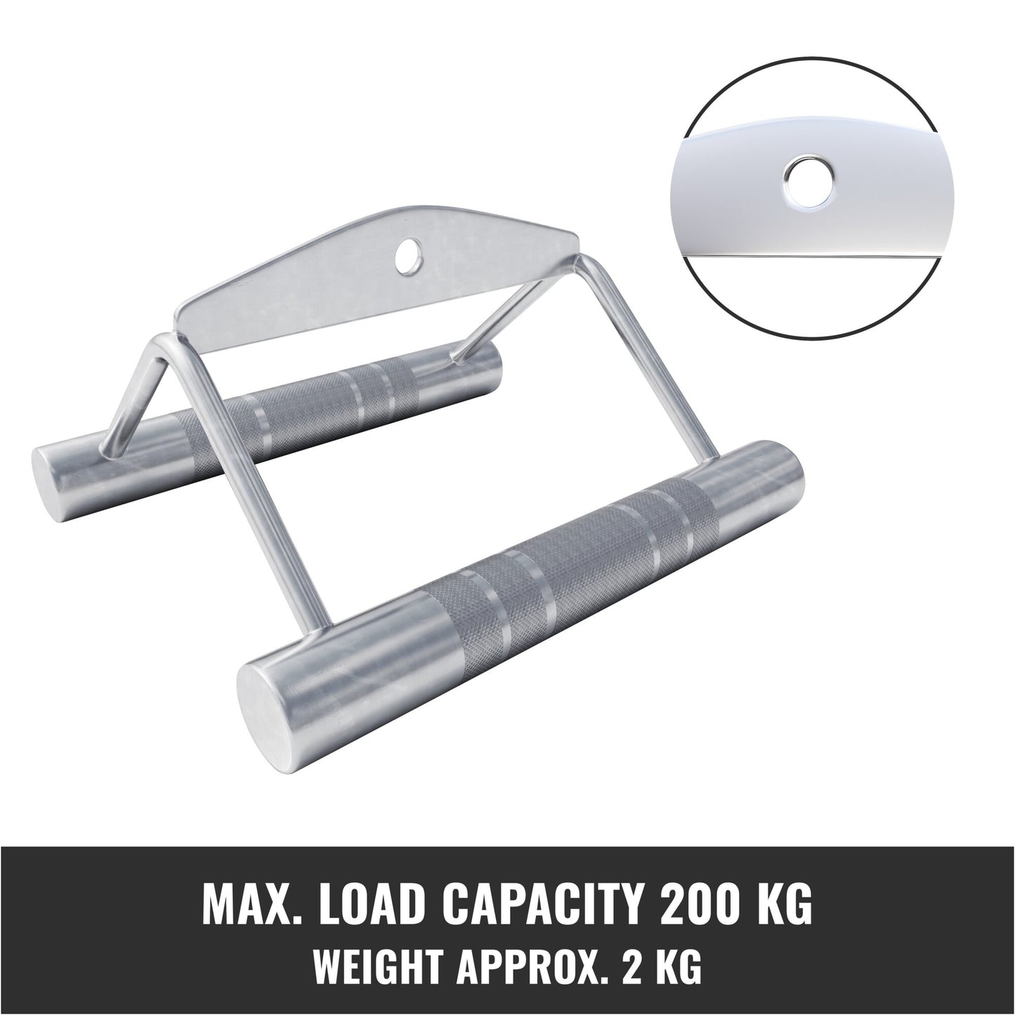 Close Grip Rowing Handle in Chrome