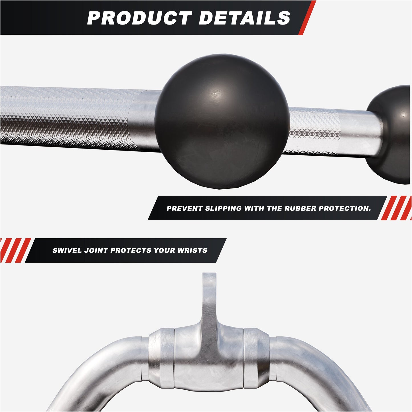 V-Bar Cable Attachment with Swivel Joint