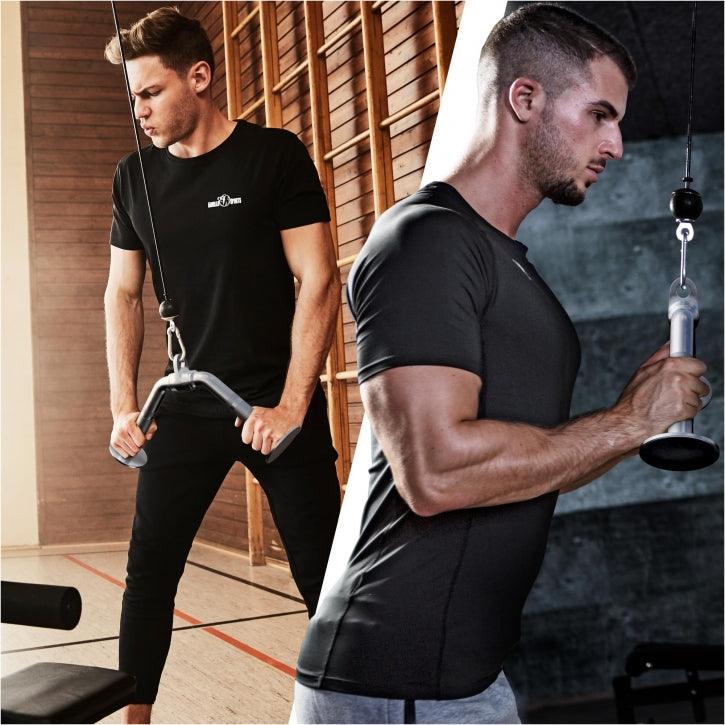 Rotating Triceps V Bar with Chrome Joint