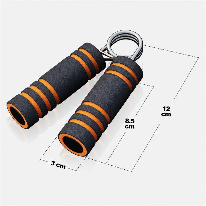 Hand Grips with Foam in Black/Orange