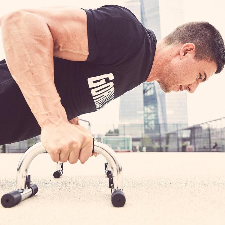 Push-Up Bars Handles Chrome-Plated