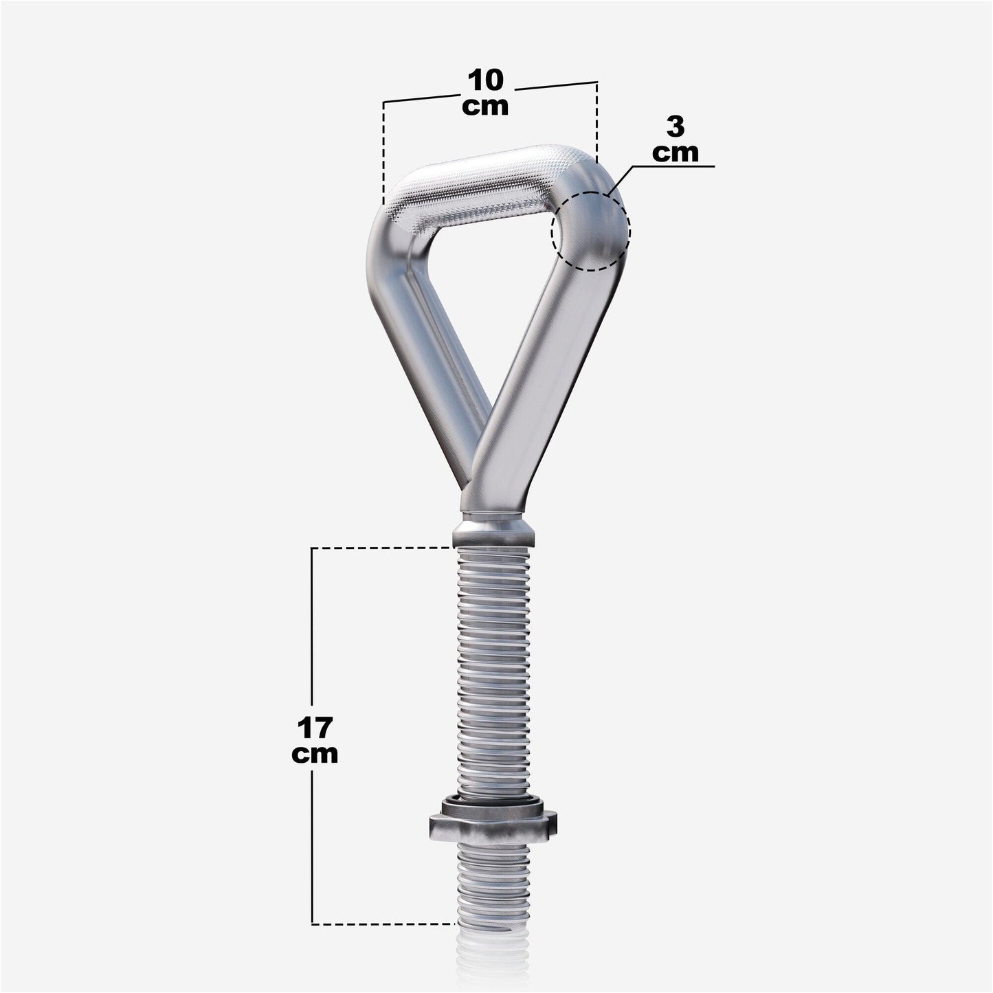 Adjustable Kettlebell Handle Chrome 3.3 kg