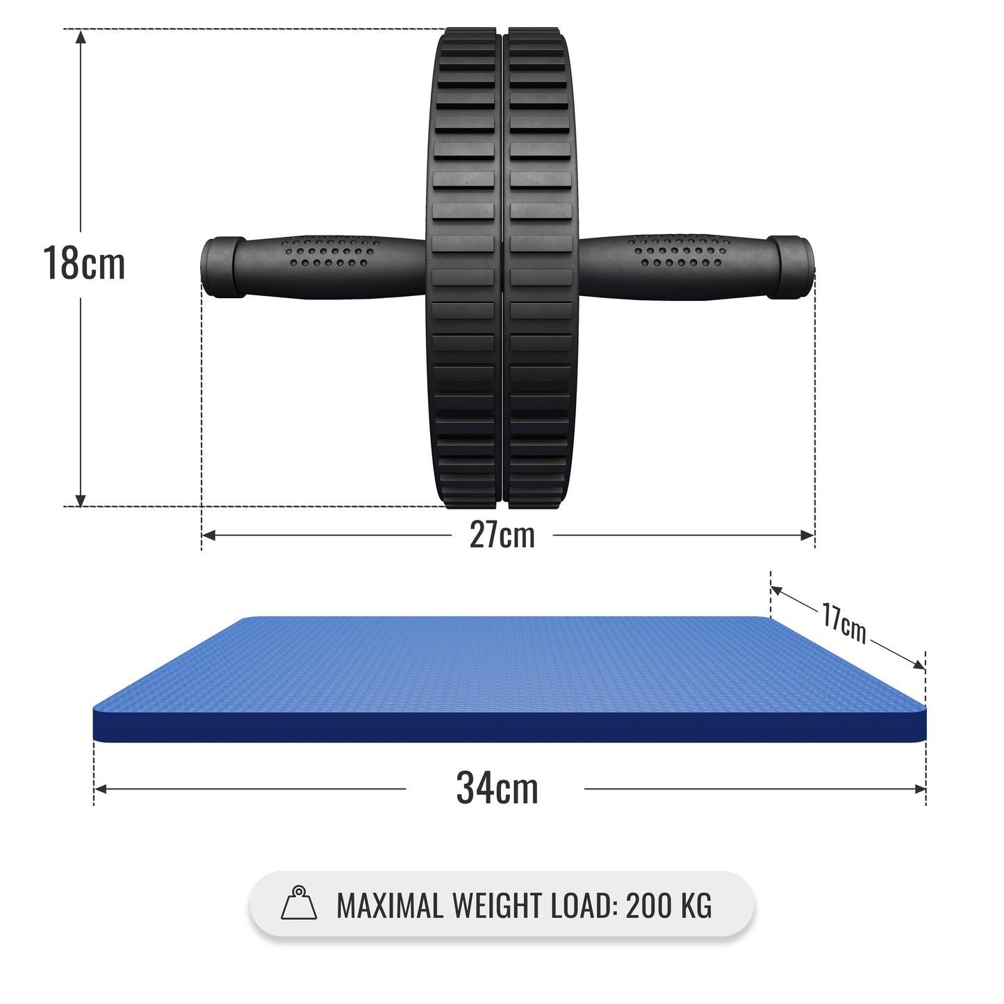 Ab Roller Black