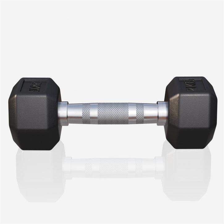 Hex Rubber Dumbbell 2 - 27.5 kg