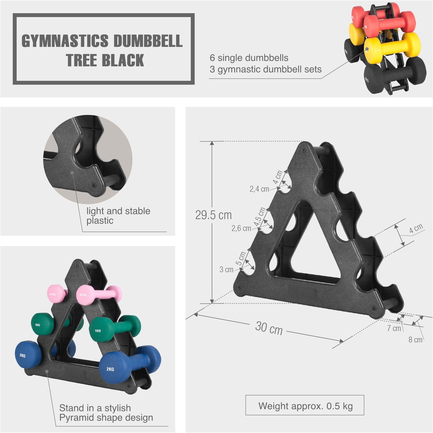 Dumbbell Tree Black