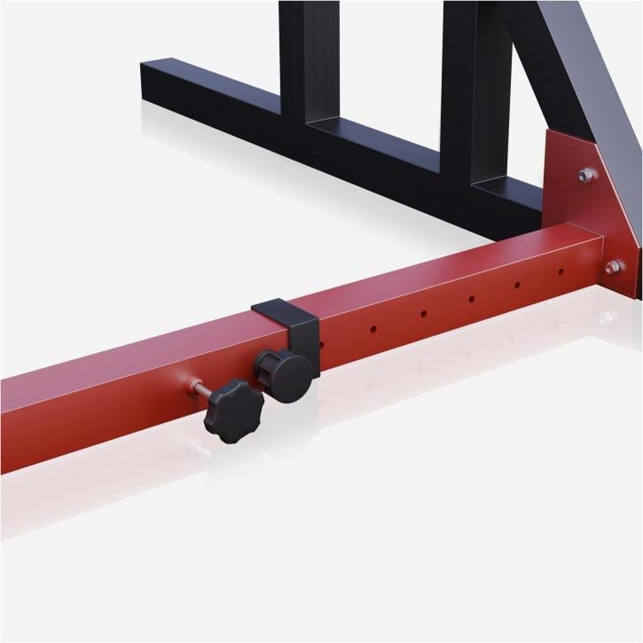 Adjustable Squat Rack with Dip Handles