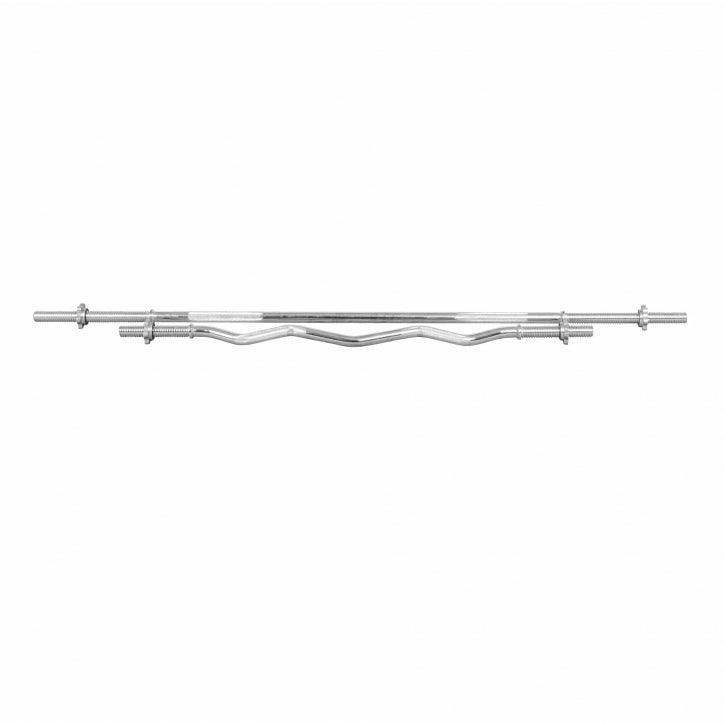 Weight Bar Set with 6 ft Barbell and 4 ft EZ Curl Bar