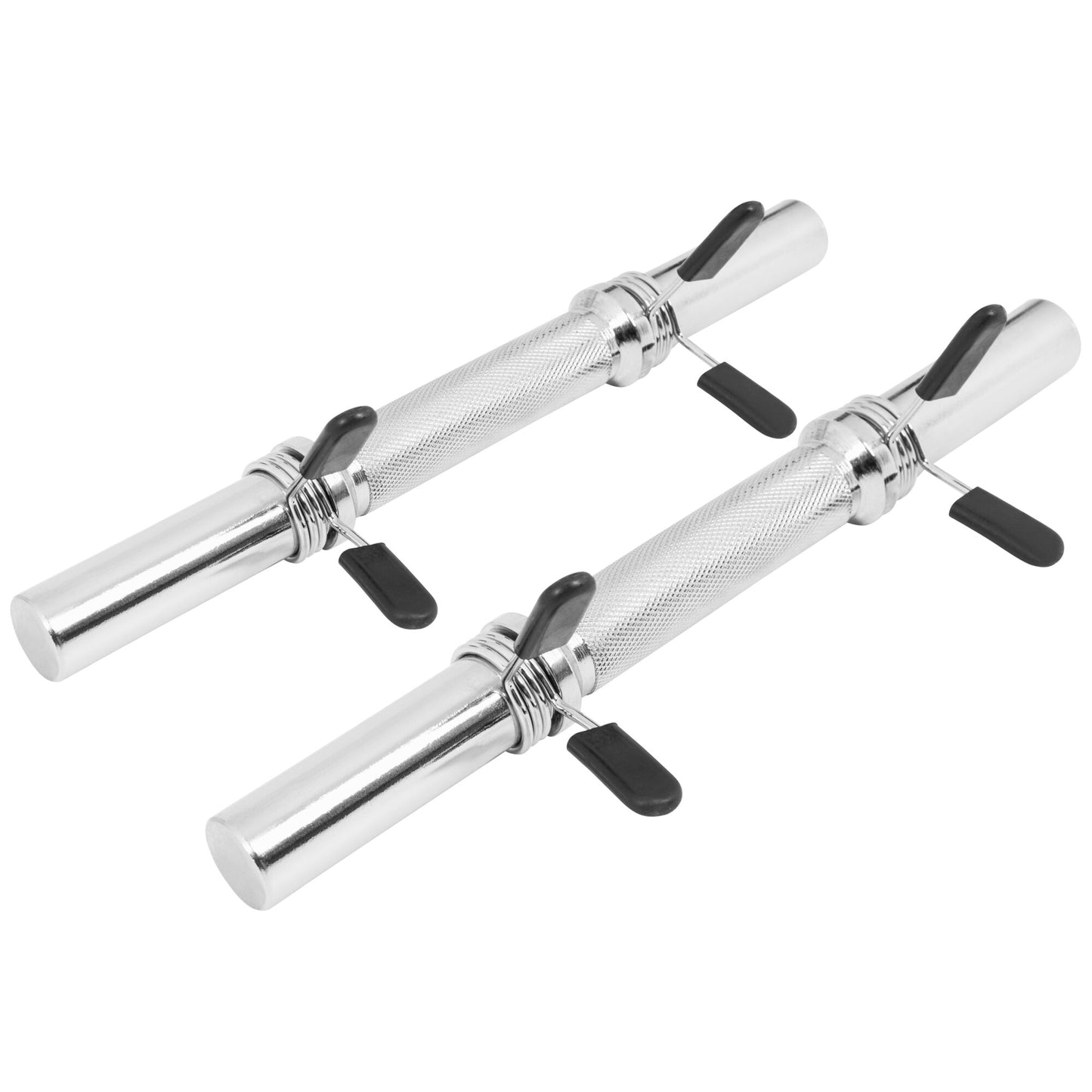 Dumbbell Bars 35 cm with Spring Collars (Set of 2), 30 mm