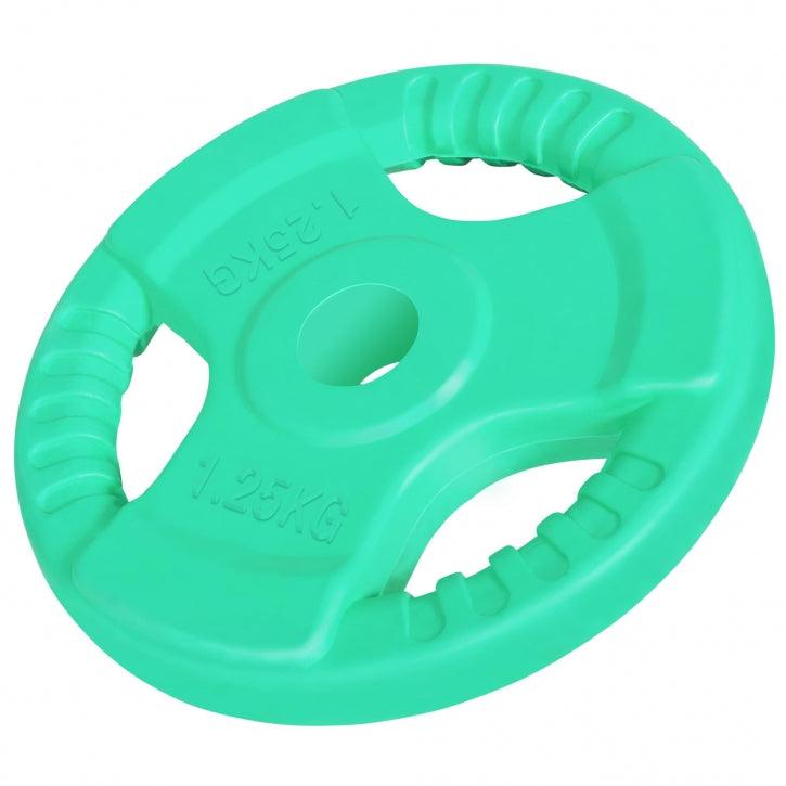 Rubber Tri-Grip Weight Plate 30/31 mm