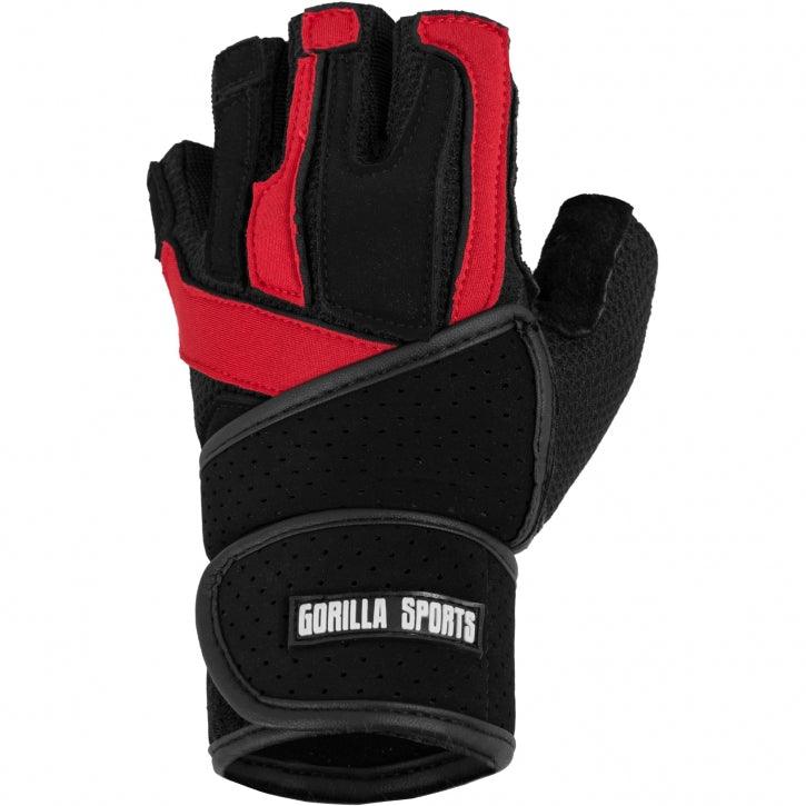 Training Gloves with Wrist Support Black/Red