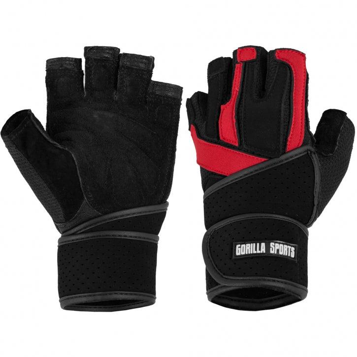 Training Gloves with Wrist Support Black/Red