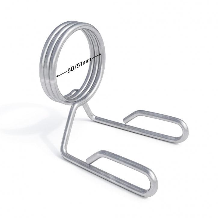 Olympic Spring Collars 50/51 mm in Chrome (Set of 2)