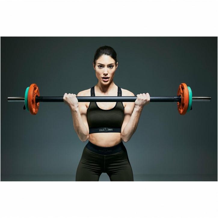 Barbell Bar 130 cm Black/Chrome