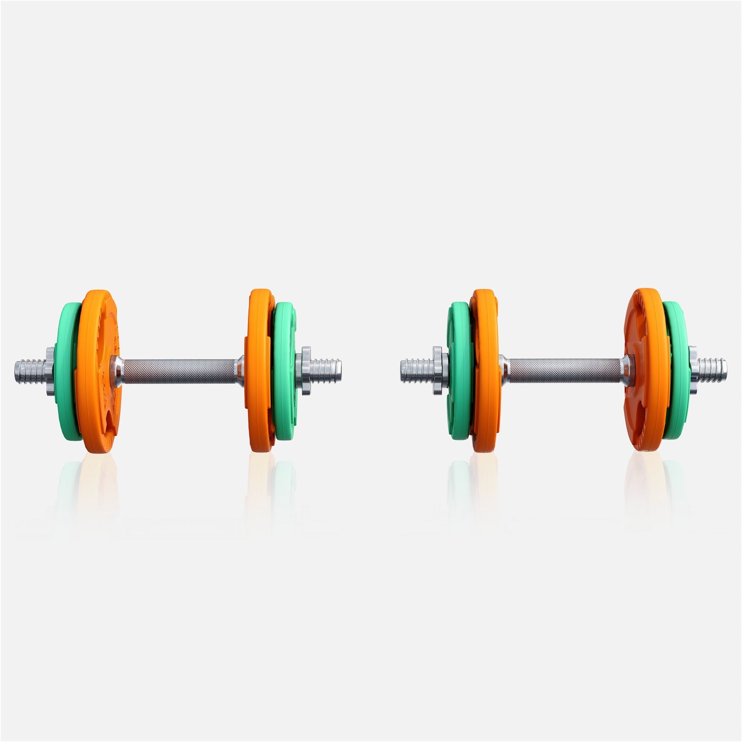 Rubber Tri-Grip Dumbbell Set 20 kg