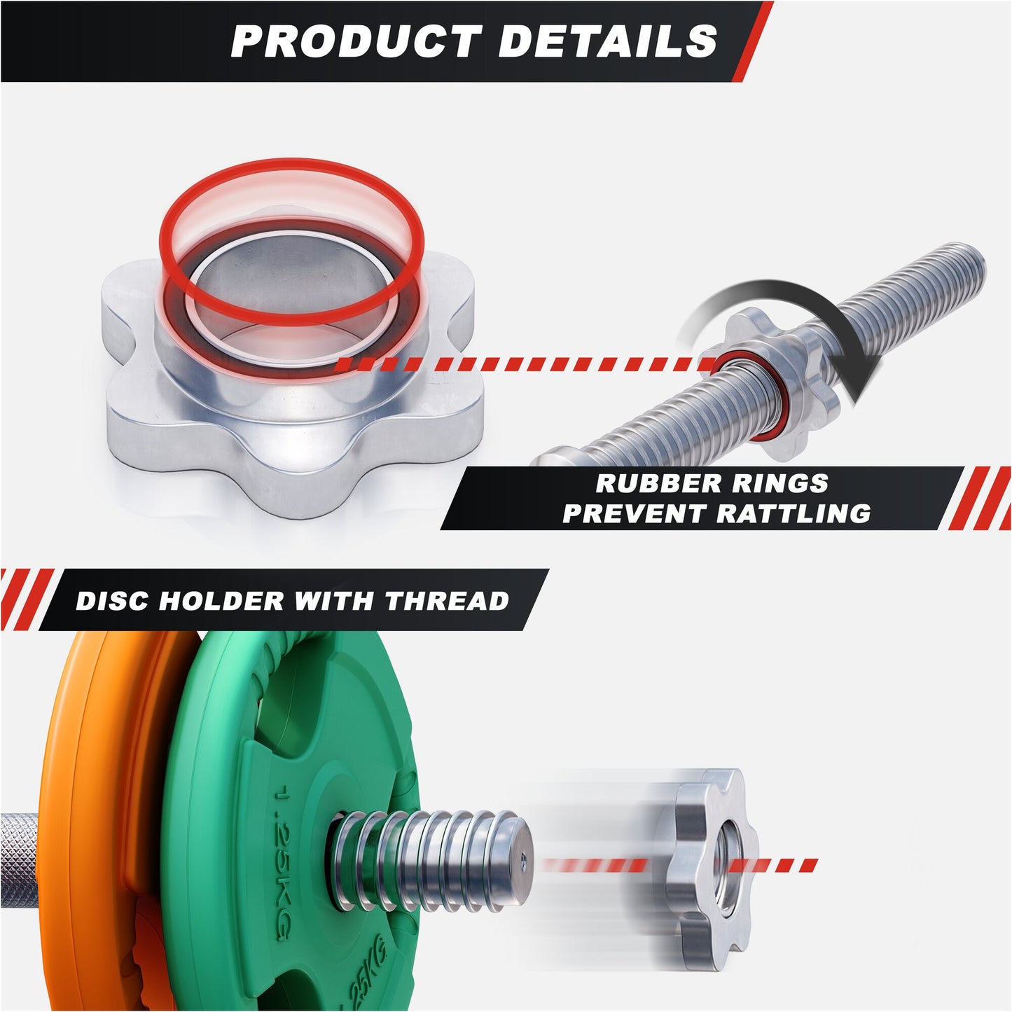 Rubber Tri-Grip Dumbbell Set 20 kg