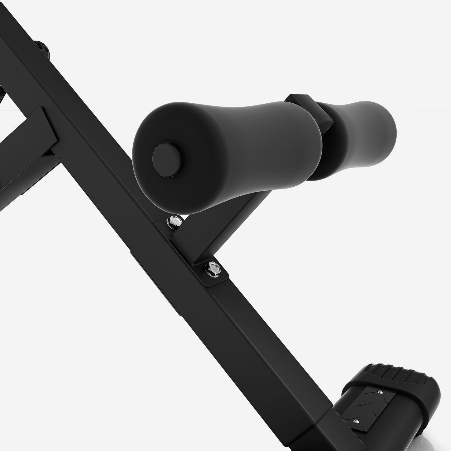 Foldable Hyperextension Bench Black/White