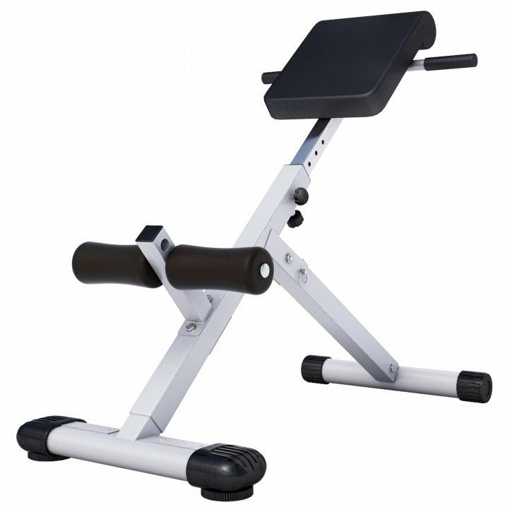 Foldable Hyperextension Bench Black/White