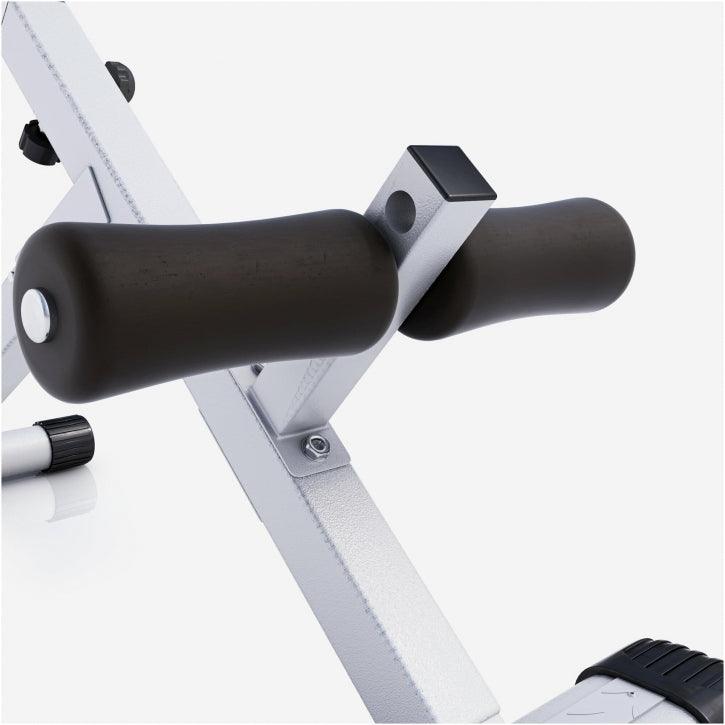 Foldable Hyperextension Bench Black/White