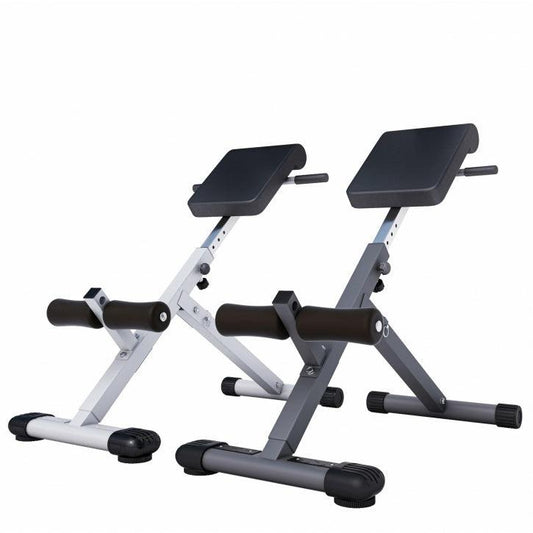 Foldable Hyperextension Bench Black/White