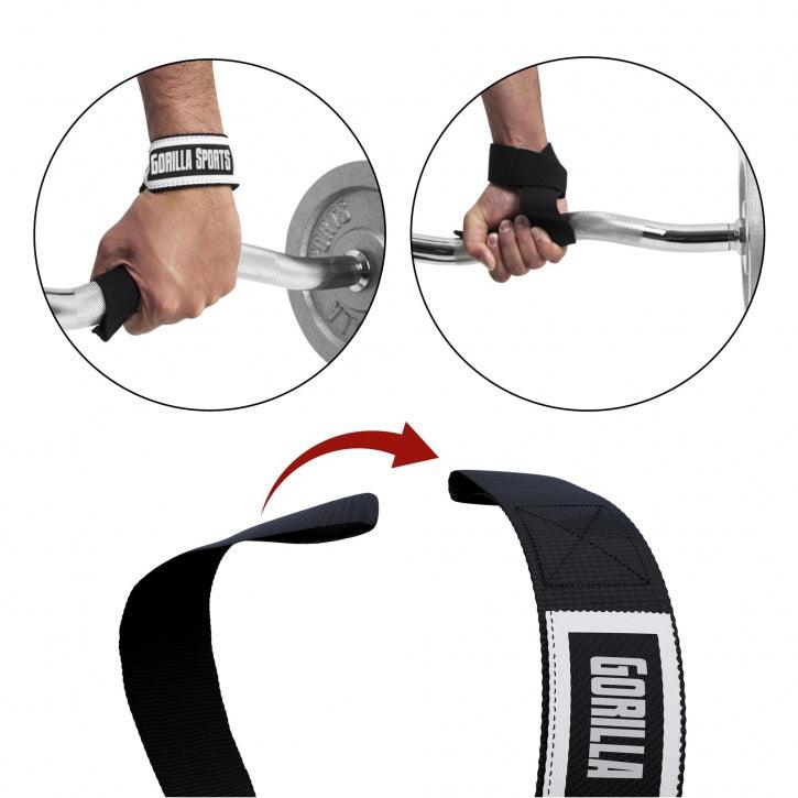 Lifting Straps Black/White