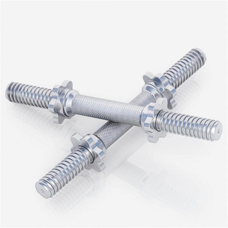 Dumbbell Bars 42 cm with Star Collars (Set of 2), 30 mm