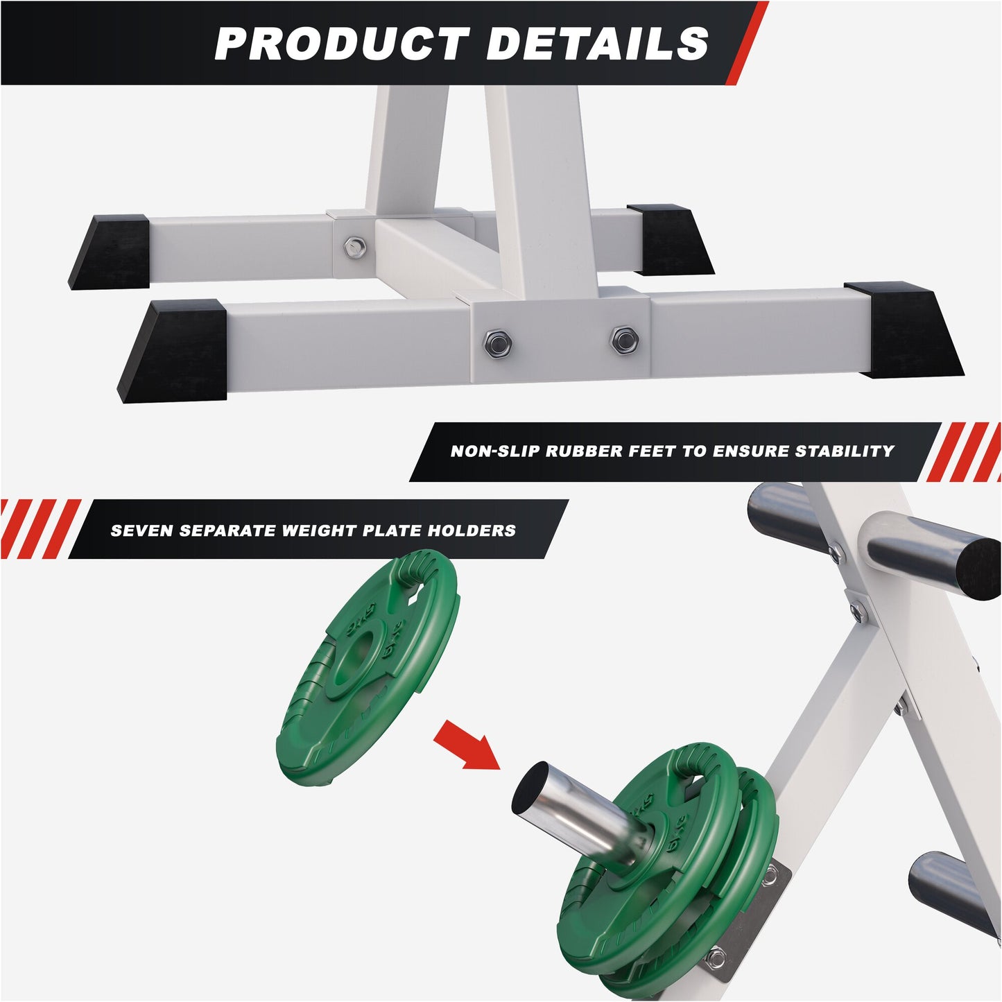 Weight Plate Stand with 7 Holders (50/51 mm)