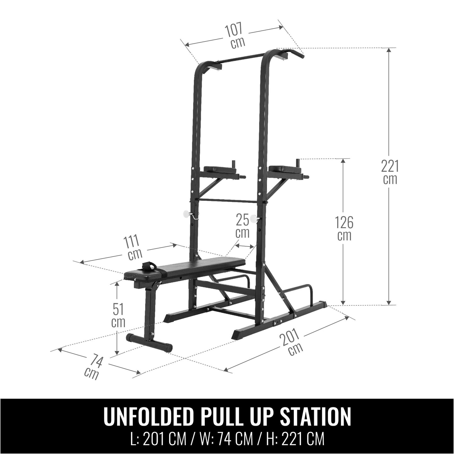 Multi Workout Station Black