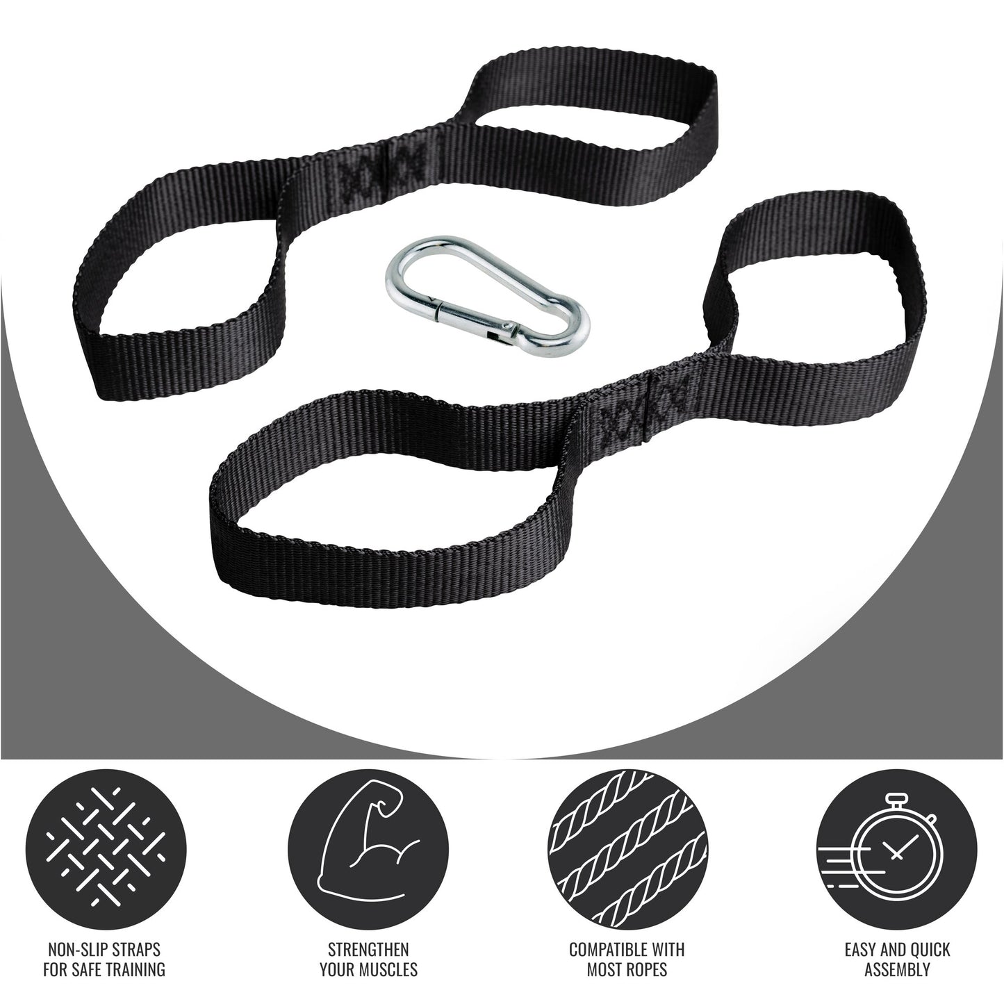 Fastening Strap with Carabiner (Set of 2)