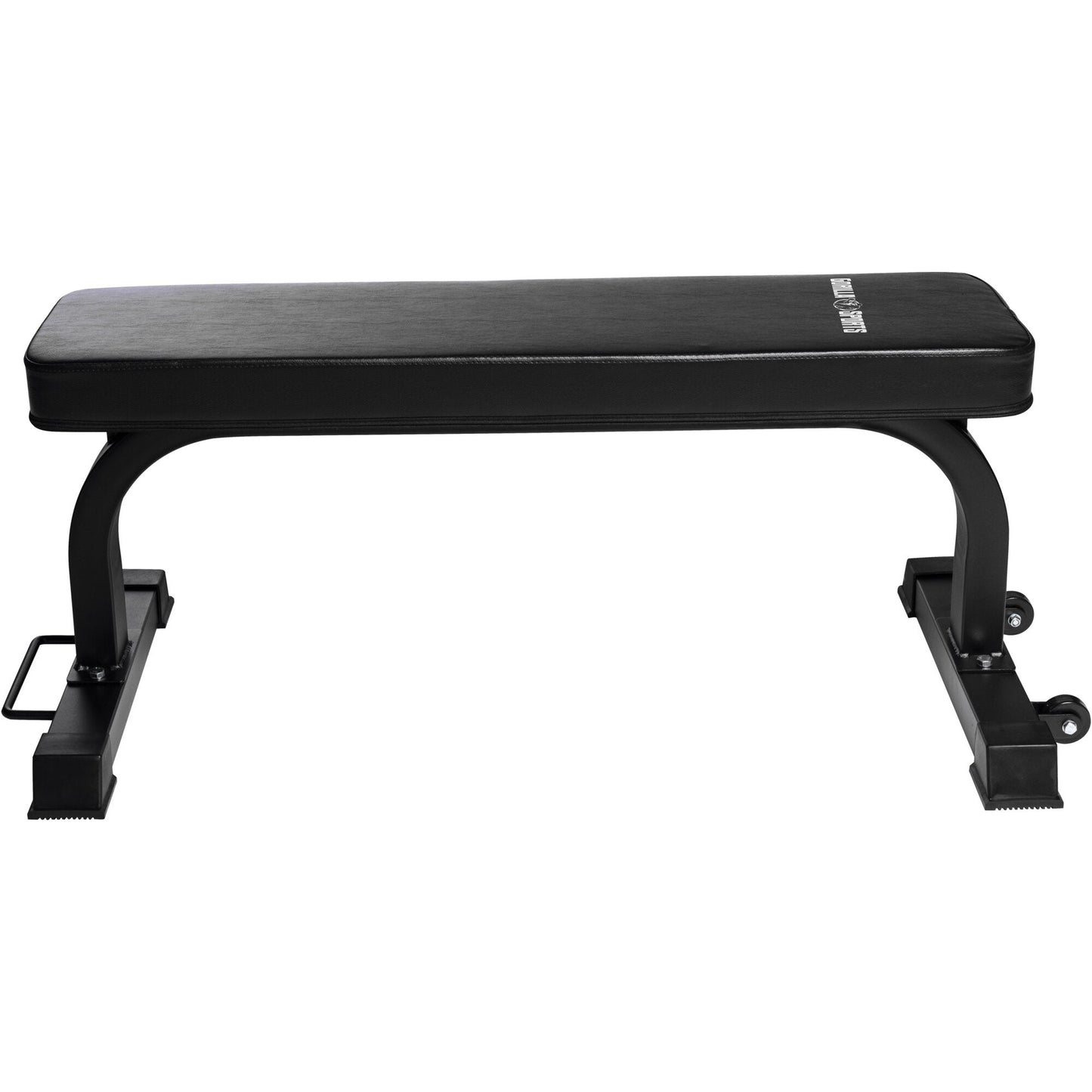 Flat Bench with Wheels Black