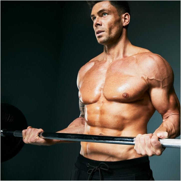 Chrome Barbell Bar 200 cm with Spring Collars