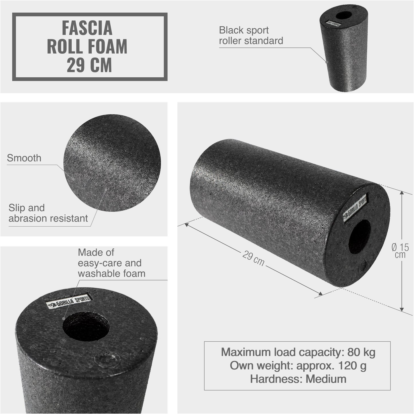 Foam Body Roller 29 cm