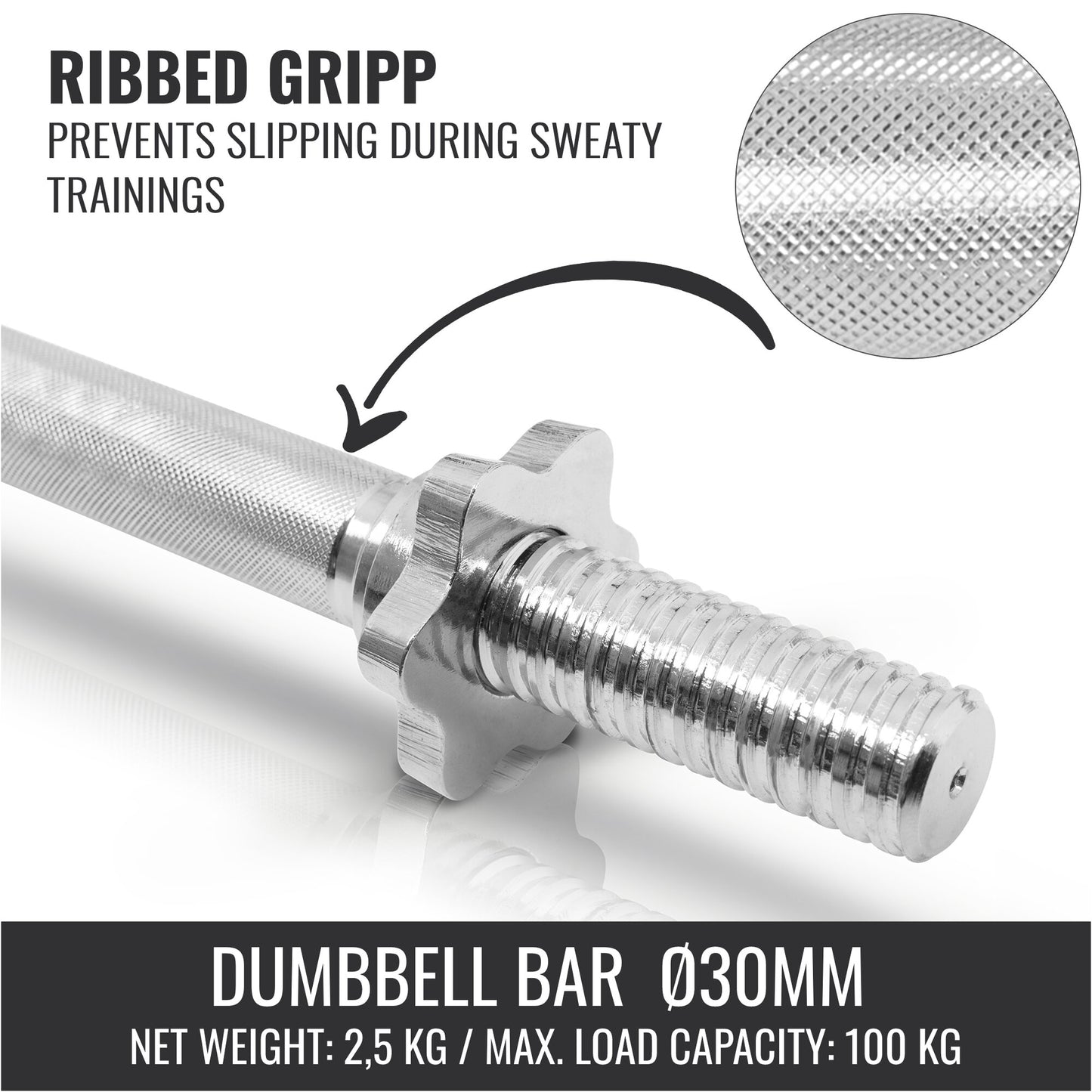 Set Dumbbell Gripper with Adjustable Weights 27,5 kg