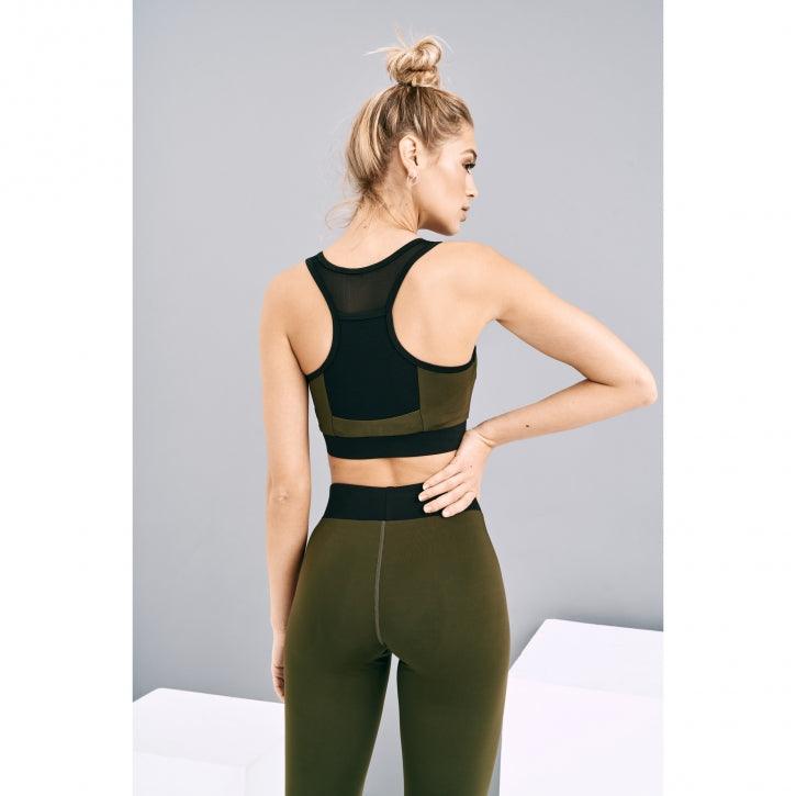 Sports Leggings in Black/Pink and Black/Olive