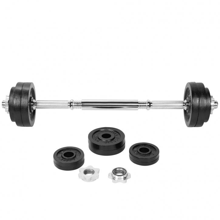 Adjustable Weight Set in Cast Iron 22 kg 2 in1