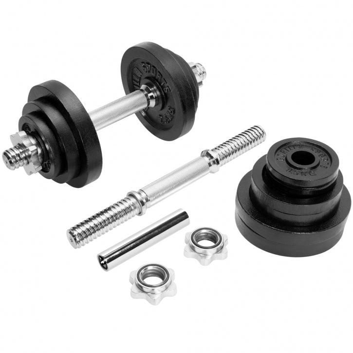 Adjustable Weight Set in Cast Iron 22 kg 2 in1